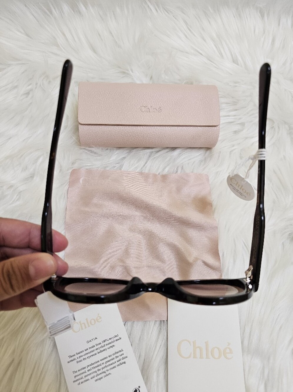New Chloé 54mm Gayia oval-frame sunglasses - Picture 9 of 14